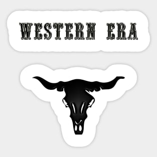 Western Era - Ox Head Skeleton Sticker